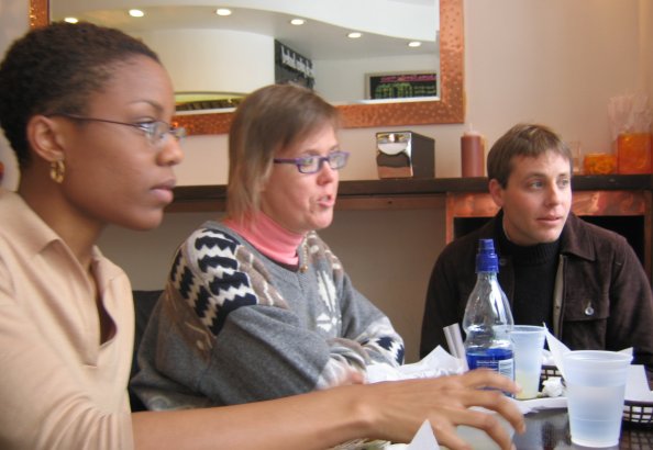 Deirdre with other early video bloggers