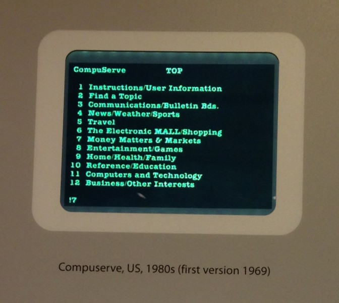 Compuserve in the early 80's, Computer History Museum