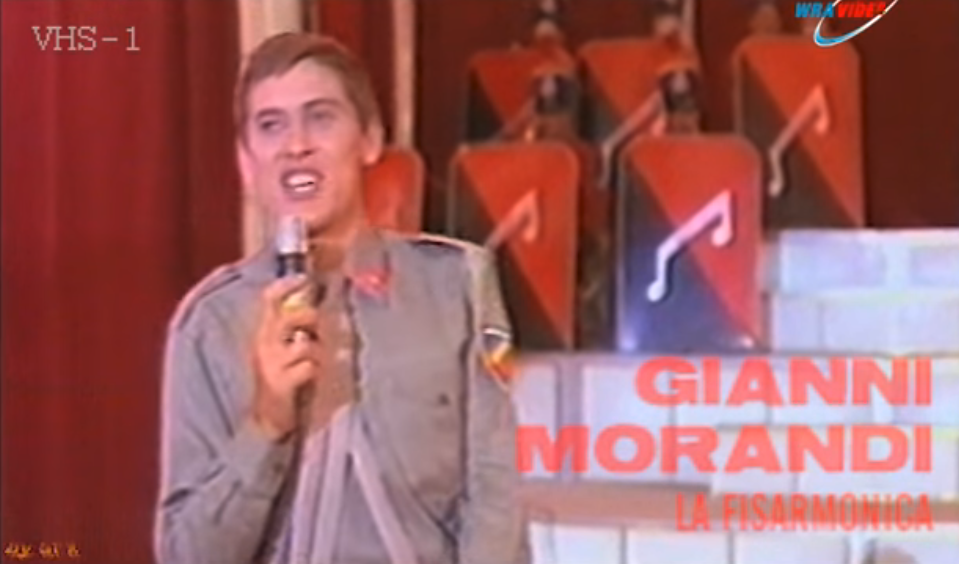 Gianni Morandi singing La Fisarmonica