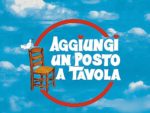 poster for Aggiungi up Posto a Tavola, showing a dove sitting on the back of a wooden chair against a blue sky