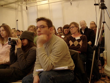 audience looking attentive during Vloggercon