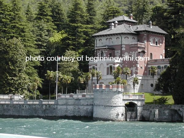 villa on Lake Como, Italy