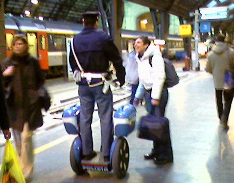 March, 2006, Milan Central Station - the police have new toys!