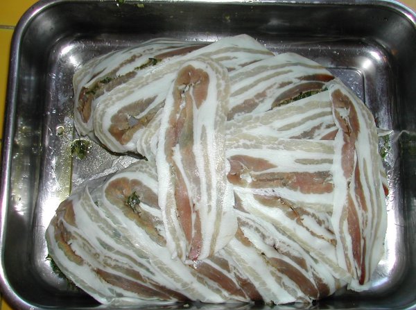 turkey wrapped in pancetta