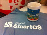 T-shirt and mug with SmartOS logo
