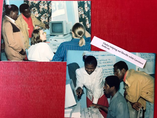 teaching desktop publishing in Cameroon, 1988
