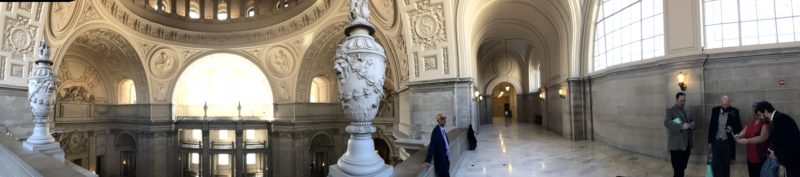 San Francisco City Hall, top floor.