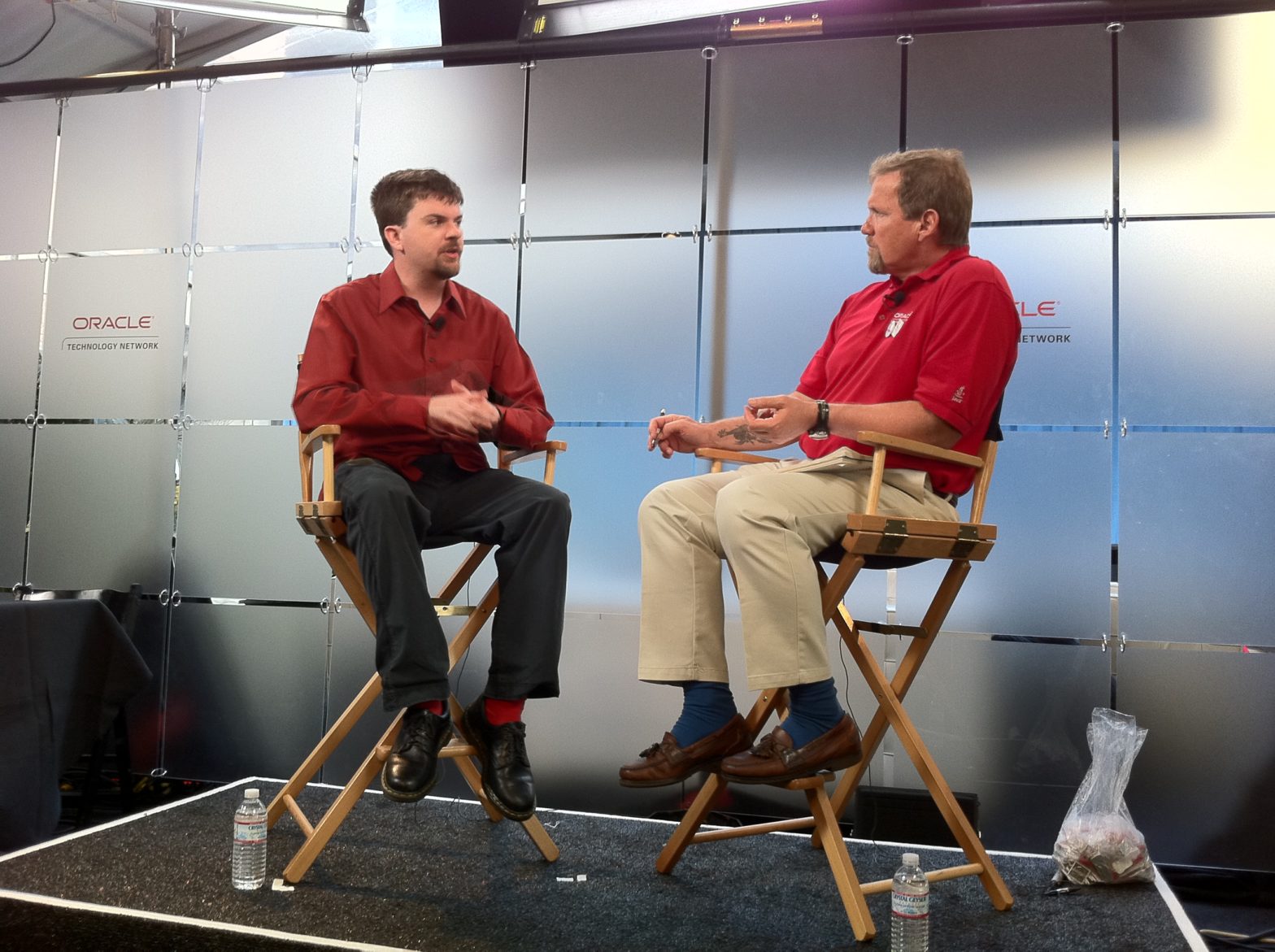 Brendan Gregg being interviewed by Rick Ramsey, OOW 2010