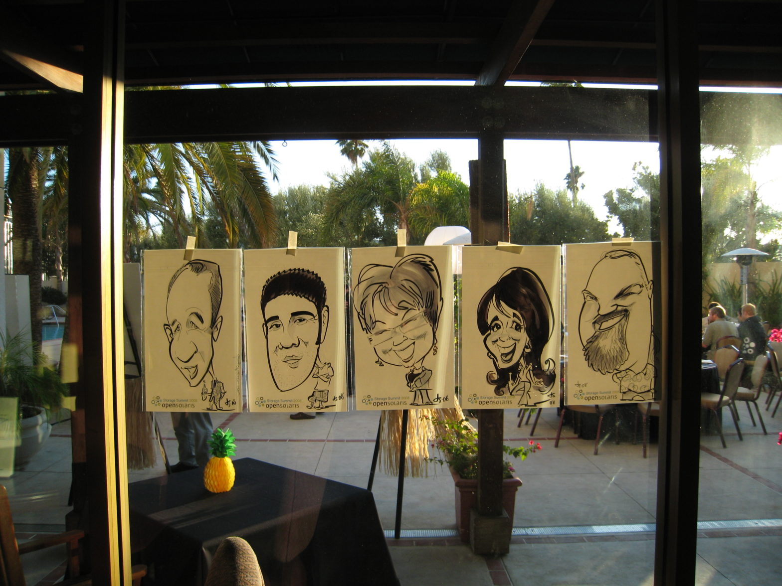 caricatures of Sun storage community members