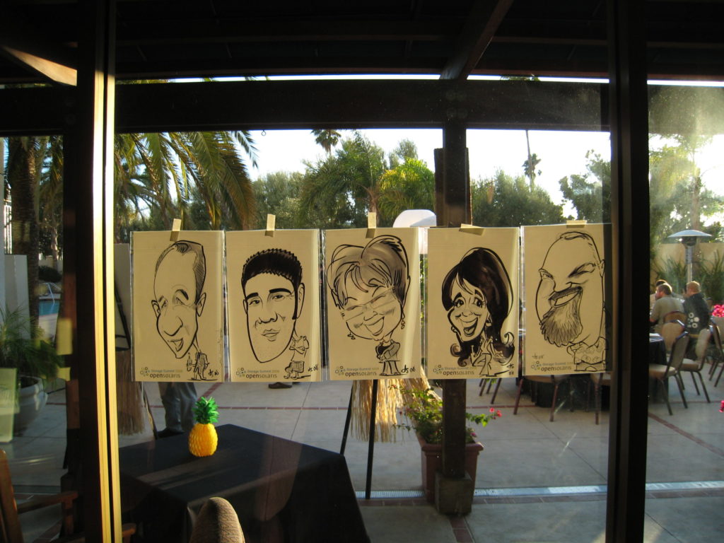 caricatures of Sun storage community members